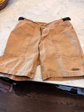 Vintage Chrome Canvas Bike Shorts